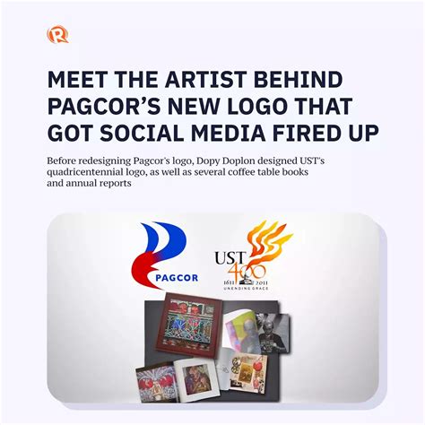 pagcor new logo|Meet the artist behind Pagcor's new logo that got .
